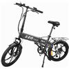 PVY Bicicletta elettrica pieghevole da 20 pollici con motore da 250 W e portata di 80 km, bicicletta elettrica pieghevole per uomo e donna, conforme al codice della strada tedesco, bicicletta da città
