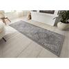 Hanse Home Orken Tappeto orientale a pelo corto, vintage, morbido tappeto orientale, adatto per camera da letto, sala da pranzo, soggiorno, cucina, grigio crema, 80 x 200 cm
