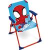 ARDITEX Sedia pieghevole con braccioli Spiderman di Marvel - 38x32x53cm - Adatta per giardino, campeggio, spiaggia o montagna - Ideale per bambini.