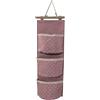 Generico Portaoggetti Da Appendere Con 3 Tasche, Pratico Portaoggetti In Stoffa Per Peluches, Asciugamani, Pannolini, Giochi, Igiene Bagno, Tasche Portatutto Da Porta Con Asola 60x20 cm