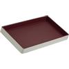 DuDu Vassoio Portaoggetti in Legno Rivestito in Vera Pelle, Vassoio Decorativo per la Casa, 27 x 15 cm, Accessorio di Home Design Multicolore