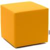Avalon - Pouf Poggiapiedi Rigido CUBO Mamba Ignifugo Classe 1IM in Ecopelle Nautica, Puff Poggiapiedi, Seduta da Interno ed Esterno, Professionale Comodo Impermeabile, Made in IT(45cm-Giallo ocra)