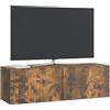 vidaXL Mobile Porta TV da Muro Rovere Fumo 98 x 31 x 30 cm, Salotto, Unità moderna per intrattenimento, Consolle TV rettangolare, Armadietto da parete spazioso e stiloso