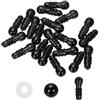PATIKIL Occhi Sicurezza 5mm, 40 Pezzi Occhi in Plastica per Artigianato con Pellicola Protettiva E Rondelle per Animali di Peluche Giocattoli all'Uncinetto Bambole Creazioni, Nero