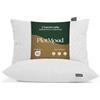 PlotMood Cuscino Memory Foam Fiocchi - Cuscini per Dormire di Lato o Supini - Guanciali Letto Coppia Extra Comodi - 45x75 H12cm, 2 pezzi