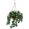 Generico Cesti Sospesi Finti | Verde di Lagerstroemia Realistico - Cesto Sospeso con Fiori Artificiali da 40 cm - per Appartamento, Portico, Patio, Giardino, Balcone, Terrazzo, Ristorante, Hotel, Casa