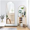 BHFFTHK Specchio per tutto il corpo, 177 x 77 cm, con cornice in metallo dorato, grande HD, con ganci per camera da letto, spogliatoio