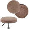 ELYSYSRL Velluto Copri Sgabello Rotondo, 2 Pezzi Fodere Coprisgabello, Lavabile Facile da Pulire Morbido e Resistente, per Sgabello da Bar Sedia da 30-45 cm ( Color : #6 , Size : Diameter: 30-35cm/12-14in )