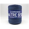 Filati italiani Cordino per Borse Swan black, 500 Metri, 500g (Blu Granito - 235, 500g)
