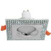 Zeitnet Inc. Faretto quadrato argento brillantini incasso soffitto lampada LED 5W GU10 65mm