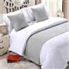 DAYDAY helper Copriletto Morbido Grigio Senza Sbiadimento - Decorazione per la Casa, Sciarpe alla Moda per Soggiorno, Camera da Letto, Hotel - 180 x 50 cm