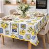 Michele Biancheria Casa - Tovaglia Antimacchia 150x230 cm per 8/12 Persone - Tovaglia Idrorepellente Lavabile, Fantasia Limoni Stile Mediterraneo - Lemon Sicily (Lemon Sicily, 12 persone)