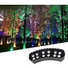 CYHTYM Luce dell'albero dell'anello all'aperto Luce circolare per alberi di palma da esterno a 7 colori, cambio colore automatico in 5 secondi, AC220V, faretto LED da giardino(1 SETS)