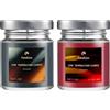 FANALOKA Candela a bassa temperatura 50°C per giochi di cera, senza profumo, nera e rossa (60 g, confezione da 2) - FANALOKA (Nero e Rosso)