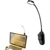 Generic Lampada da lettura a LED, ricaricabile tramite USB, luce notturna a risparmio energetico, lampada notturna con clip per camera da