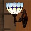 ZTJ-Lighting Lampada Tiffany Style parete, 8 pollici Stained Glass Muro Sconces, 1 Luce, luce della parete Retro Soggiorno Camera da letto Accanto Night Light Decor,B