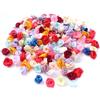 Whakano 200 mini teste di rose artificiali da 1,5 cm, in raso per fai da te, applicazioni floreali, piccole rose per San Valentino, festa della mamma, matrimonio, feste, decorazione per la casa
