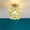 Chao Zan E27 Plafoniera per corridoio moderna e minimalista Illuminazione per corridoio Plafoniera per balcone ingresso camera da letto (lampadine non incluse) (verde)