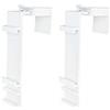 Victoria M. Supporto a Morsetto Adatto per Tenda a Rullo Doppia Klemmfix, per Telai di Finestre di Spessore tra 15 e 23 mm, Set da 2, Bianco