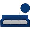 BIANCALUNA Copristruttura 3 posti Copridivano Genius 180 a 250 cm R457 Blu
