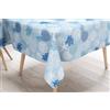La biancheria per la casa TOVAGLIA LIMA © in TELA CERATA plastificata LAVABILE idrorepellente in PVC CORALLI Blu Made in Italy - Cm. 140x140 x4 persone