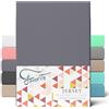 Favorito Jersey Lenzuolo con Angoli 100% Cotone con Angoli Elasticizzati in Tutti i Colori e Misure, 100% Cotone, Titanio, 140x200-160x200 cm