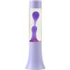 I-TOTAL® Lampada Lava Flared Colorata - Effetto Bolle Ipnotico, Design Retrò, Cera Fluida, Luce Rilassante, Lampada Decorativa per Casa e Ufficio (Viola Pastello)