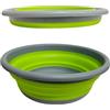Generico Bacinella Pieghevole Tonda 5 Litri Ø 32cm 9 Litri Ø 37.5cm Bucato Multiuso Bacinella Salva Spazio Cesta Pieghevole Catino Portabiancheria Plastica Silicone Bacino Cesto Campeggio Casa Picnic Camper