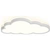 BEHWU Lampada da soffitto a LED a nuvole, soffitto a irraggiamento a 360 °, luce bianca e dimmerabile Optional per ragazzi e ragazze Camera da per classe Plafoniere (50 * 5.7cm Bianco bianco)