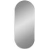 vidaXL Specchio da Parete Argento 60x25 cm Ovale
