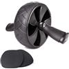 DIP PULLUP & DIP ab roller, ruota per addominali con maniglie ergonomiche e tappetini imbottiti per le ginocchia, ruota per addominali, rullo per addominali e allenamento domestico a casa
