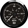 Osculati Tachimetro Pitot 0-55 MPH nero/nero , 1 pezzo