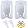 OEM Supporto da parete universale per telecomando - Set da 2 pezzi - Montaggio a parete autoadesivo - Per climatizzatori, set-top box e TV - Bianco