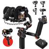 hohem iSteady MT3 Pro Kit stabilizzatore cardanico per fotocamera, w/AI Tracker e telecomando Live Feed staccabile, maniglia girevole bidirezionale, Follow Focus, verticale veloce, carico utile 2,5 kg