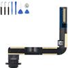 Eutoping Porta di Ricarica USB per Apple iPad 5 A1822 A1823 Nero Dock Connector Charger Board Flex Cable Assembly Sostituzione con Strumento