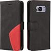 Fatcatparadise Cover per Samsung Galaxy S8, Flip Caso in PU Pelle Case Cover Libro Portafoglio Protettiva Custodia con TPU Sottile Antiurto,[Kickstand][Slot per Schede][Chiusura Magnetica] (Nero)