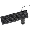 Techmade Kit Combo Tastiera e Mouse Wireless per Windows e Mac | Mouse ergonomico| Tastiera Dimensioni Standard | Tastierino | Layout Italiano QWERTY (Usb - CONNETTIVITA CON FILO)