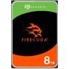 Seagate FireCuda HDD 8TB, Unità disco interna, 3,5, CMR SATA 6Gb/s 7200 RPM 256 MB cache 300TB/anni, Data Rescue Service (ST8000DXZ01)