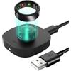 SimpleThings Compatibile con caricabatterie Oura Ring Gen3, misura 6/7/8/9/10/11/12/13, con stazione di ricarica Smart Ring e cavo USB-C