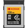 Kodak Scheda di memoria CFexpress tipo B da 128 GB con lettura 1800 MBps e scrittura 1200 MBps (EKMCFX128GK)