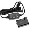 vhbw alimentatore, cavo USB compatibile con Canon EOS 1200D, 1100D, 1300D fotocamera, SLR + accoppiatore DC (sostituisce Canon DR-E10), 2m