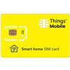 Things Mobile SIM Card per SMART HOME - Things Mobile - con copertura globale e rete multi-operatore GSM/2G/3G/4G LTE, senza costi fissi, senza scadenza e tariffe competitive con 10€ di credito incluso