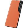 COQUE Custodia per Samsung Galaxy A05 S, Smart Display laterale Piccolo display Custodia protettiva per telefono, Custodia antiurto TPU per Samsung Galaxy A05 S-arancia