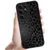 Coalbooliy Custodia Per Samsung Galaxy S26 Plus 6,7'', Cellulare Nero Silicone Morbido Cover Aesthetic Modello Leopardato Disegni Protezione Fotocamera Protettiva Case, 04
