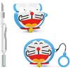 XMBYGY Custodia per AirPods Pro 3/Pro 3rd generazione 2025 | Cover protettiva in silicone | Design 3D carino pelle | con kit di pulizia e moschettone | Custodia per auricolari multicolore per ragazze (Ameng)