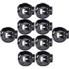 LLLucky 10 Pezzi Nero CR2477 portabatteria a Bottone a Bottone per Batteria a Bottone 3V