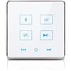 Buhdjfnke Amplificatore da Parete Bluetooth Home Theater Audio di Sottofondo Domestico per Scheda TF USB (Bianco) 1 Set