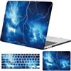 FFBOFFC Custodia Compatibile per MacBook Pro 13 Pollici 2012 2011 2010 2009 2008 Vecchia Versione Modello A1278 con CD-ROM, Plastica Protettiva Rigida Caso & Tastiera Cover, Fulmine celeste