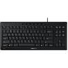 CHERRY STREAM KEYBOARD TKL, Tastiera Con Filo senza Tastierino Numerico, Layout per gli USA (QWERTY), Battitura Silenziosa dei Tasti, Sensazione di Digitazione Unica, Nero