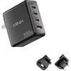 MINIX 100 W USB C Charger, 4-Port USB-A/C Foldable Fast PPS Gan Charger (max 100 W/30 W/22,5 W), compatibile con MacBook Pro/Air, iPad, iPhone 15/16 Pro, Galaxy S24, e altro per la casa, Traveling